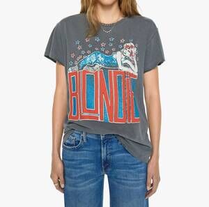 NEW MADEWORN blondie don't stop crop tee in dusk